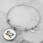 Design Cat Mom Bracelet Stainless Steel or 18k Gold Circle Bangle-Express Your Love Gifts