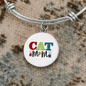 Design Cat Mom Bracelet Stainless Steel or 18k Gold Circle Bangle-Express Your Love Gifts