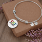 Design Cat Mom Bracelet Stainless Steel or 18k Gold Circle Bangle-Express Your Love Gifts