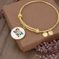 Design Cat Mom Bracelet Stainless Steel or 18k Gold Circle Bangle-Express Your Love Gifts