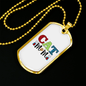 Design Cat Mom Necklace Stainless Steel or 18k Gold Dog Tag 24" Chain-Express Your Love Gifts