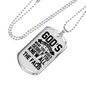 Desire God'S Will Necklace Stainless Steel or 18k Gold Dog Tag 24" Chain-Express Your Love Gifts
