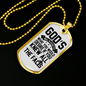 Desire God'S Will Necklace Stainless Steel or 18k Gold Dog Tag 24" Chain-Express Your Love Gifts