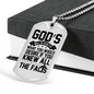 Desire God'S Will Necklace Stainless Steel or 18k Gold Dog Tag 24" Chain-Express Your Love Gifts
