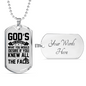 Desire God'S Will Necklace Stainless Steel or 18k Gold Dog Tag 24" Chain-Express Your Love Gifts