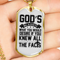 Desire God'S Will Necklace Stainless Steel or 18k Gold Dog Tag 24" Chain-Express Your Love Gifts