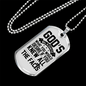 Desire God'S Will Necklace Stainless Steel or 18k Gold Dog Tag 24" Chain-Express Your Love Gifts