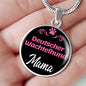 Deutscher Wachtelhund Mama Necklace Circle Pendant Stainless Steel or 18k Gold 18-22" Dog Mom Pendant-Express Your Love Gifts