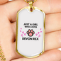 Devon Rex Cat Love Necklace Stainless Steel or 18k Gold Dog Tag 24-Express Your Love Gifts