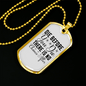 Die Before You Die Necklace Stainless Steel or 18k Gold Dog Tag 24" Chain-Express Your Love Gifts