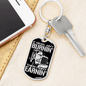 Diesel Ain'T Burnin' Stainless Steel or 18k Gold Dog Tag Swivel Trucker Keychain-Express Your Love Gifts