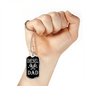 Diesel Dad Dog Tag Stainless Steel or 18k Gold 24" Chain-Express Your Love Gifts