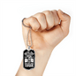 Diesel Dad Like a Normal Dad Dog Tag Stainless Steel or 18k Gold 24" Chain-Express Your Love Gifts