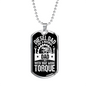 Diesel Dad Like a Normal Dad Dog Tag Stainless Steel or 18k Gold 24" Chain-Express Your Love Gifts