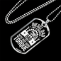 Diesel Dad Like a Normal Dad Dog Tag Stainless Steel or 18k Gold 24" Chain-Express Your Love Gifts