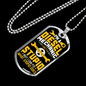 Diesel Mechanic Fix Stupid Dog Tag Stainless Steel or 18k Gold 24" Chain-Express Your Love Gifts