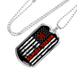 Diesel Power Distressed Dog Tag Stainless Steel or 18k Gold 24" Chain-Express Your Love Gifts