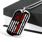 Diesel Power Distressed Dog Tag Stainless Steel or 18k Gold 24" Chain-Express Your Love Gifts