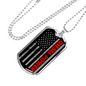 Diesel Power Distressed Stars Dog Tag Stainless Steel or 18k Gold 24" Chain-Express Your Love Gifts