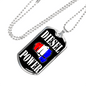 Diesel Power Dog Tag Stainless Steel or 18k Gold 24" Chain-Express Your Love Gifts