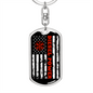 Diesel Power Swivel Keychain Dog Tag Stainless Steel or 18k Gold-Express Your Love Gifts