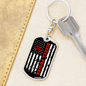Diesel Power Swivel Keychain Dog Tag Stainless Steel or 18k Gold-Express Your Love Gifts