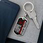 Diesel Power Swivel Keychain Dog Tag Stainless Steel or 18k Gold-Express Your Love Gifts