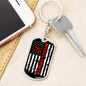 Diesel Power Swivel Keychain Dog Tag Stainless Steel or 18k Gold-Express Your Love Gifts