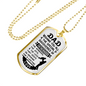 Discoveries Of Fatherhood Dad Necklace Stainless Steel or 18k Gold Dog Tag 24" Chain-Express Your Love Gifts