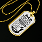 Discoveries Of Fatherhood Dad Necklace Stainless Steel or 18k Gold Dog Tag 24" Chain-Express Your Love Gifts