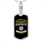 Disguised As Impossible Situations Keychain Stainless Steel or 18k Gold Dog Tag Keyring-Express Your Love Gifts