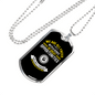 Disguised As Impossible Situations Necklace Stainless Steel or 18k Gold Dog Tag 24" Chain-Express Your Love Gifts