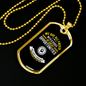 Disguised As Impossible Situations Necklace Stainless Steel or 18k Gold Dog Tag 24" Chain-Express Your Love Gifts