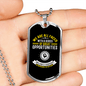 Disguised As Impossible Situations Necklace Stainless Steel or 18k Gold Dog Tag 24" Chain-Express Your Love Gifts