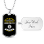 Disguised As Impossible Situations Necklace Stainless Steel or 18k Gold Dog Tag 24" Chain-Express Your Love Gifts