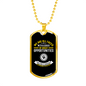 Disguised As Impossible Situations Necklace Stainless Steel or 18k Gold Dog Tag 24" Chain-Express Your Love Gifts