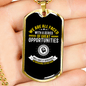 Disguised As Impossible Situations Necklace Stainless Steel or 18k Gold Dog Tag 24" Chain-Express Your Love Gifts