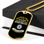 Disguised As Impossible Situations Necklace Stainless Steel or 18k Gold Dog Tag 24" Chain-Express Your Love Gifts