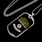 Disguised As Impossible Situations Necklace Stainless Steel or 18k Gold Dog Tag 24" Chain-Express Your Love Gifts