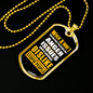 Dislike For Stupid People Necklace Stainless Steel or 18k Gold Dog Tag 24"-Express Your Love Gifts