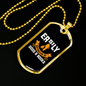 Distracted by Dogs and Books Necklace Stainless Steel or 18k Gold Dog Tag 24" Chain-Express Your Love Gifts