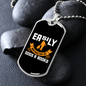 Distracted by Dogs and Books Necklace Stainless Steel or 18k Gold Dog Tag 24" Chain-Express Your Love Gifts