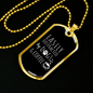 Distracted by Dogs and Coffee Necklace Stainless Steel or 18k Gold Dog Tag 24" Chain-Express Your Love Gifts