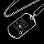 Distracted by Dogs and Coffee Necklace Stainless Steel or 18k Gold Dog Tag 24" Chain-Express Your Love Gifts