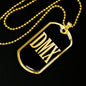 Dmx Necklace Stainless Steel or 18k Gold Dog Tag 24" Chain-Express Your Love Gifts