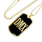Dmx Necklace Stainless Steel or 18k Gold Dog Tag 24" Chain-Express Your Love Gifts