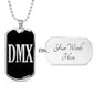 Dmx Necklace Stainless Steel or 18k Gold Dog Tag 24" Chain-Express Your Love Gifts