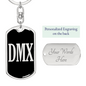 Dmx Swivel Keychain Dog Tag Stainless Steel or 18k Gold-Express Your Love Gifts