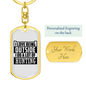 Do A Lot Of Hunter'S Keychain Gift Stainless Steel or 18k Gold Dog Tag Keyring-Express Your Love Gifts