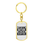 Do A Lot Of Hunter'S Keychain Gift Stainless Steel or 18k Gold Dog Tag Keyring-Express Your Love Gifts